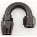 #10 180 Deg Dbl Swivel Hose End Black