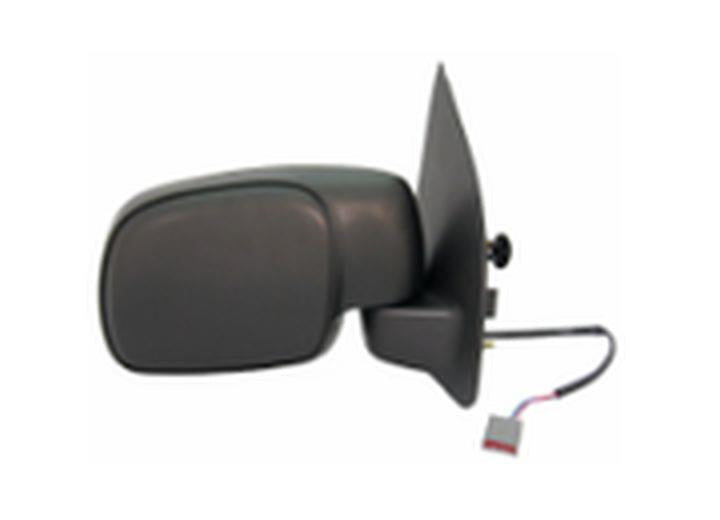 RH DOOR MIRROR PWR NONHTD TEXT BLK FLDG PADDLE TYPE FSERIES SUPERDUTY P/U 0107