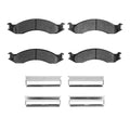 R1 92-94 Ford E-350 Econoline Club Wagon Front Semi Met Pads & Hardware Kit