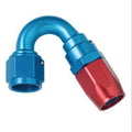 Fragola -10AN x 150 Degree Power Flow Hose End - Blue/Red
