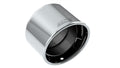 Borla 3in Inlet 4.25in Round Rolled Angle Cut x 4in Long Universal Exhaust Tips