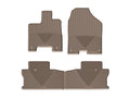 WeatherTech 2017+ Honda Ridgeline Front Rubber Mats - Tan