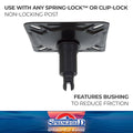 SWIVEL STAINLESS STEEL 7' SQ