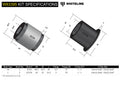 Whiteline W83395 Rear Track Bar Bushing; Fits Nissan Pathfinder 87-04