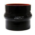 HPS Performance 2.5 ID 6 Long High Temp 4-ply Reinforced Silicone Hump Coupler Hose Black (63mm ID 152mm Length)