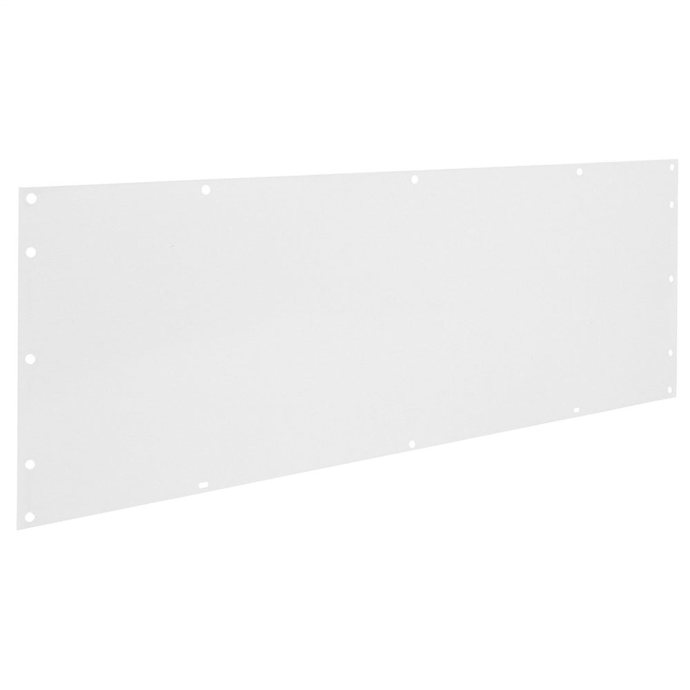 ACCESSORY BACK PANEL 73/4IN TALL FOR 36IN SHELF UNIT WHITE STEEL FINISH