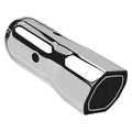 Borla 2.25in Inlet 3.38in x 3.0in Square Angle Cut Phantom x 6.5in Long Universal Exhaust Tips