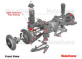 Control arm - upper outer bushing 4 Bushings 2 Tubes Grease