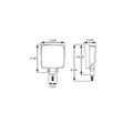 LED RECT TRACT; 4X6 FLOOD; 6 DIODE;