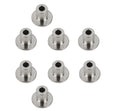 Kentrol 07-18 Jeep Wrangler JK OEM Anti-Theft Door Nuts 4 Door - Polished Silver