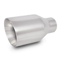 Vibrant Performance - 1207 - 4.00 in. Outlet O.D. Round SS Tip (Double Wall, Angle Cut), 2.25 in. Inlet I.D.