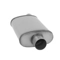 MUFFLER XLERATOR OVAL 3IN ID/OD O/C 20IN OAL SS