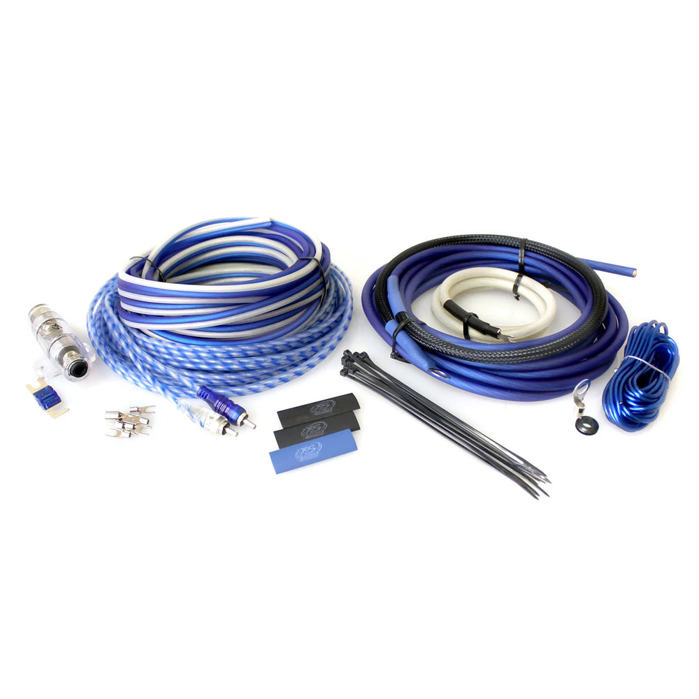 AMP KIT XS FLEX 8 AWG POWER CABLE SPEAKER CABLE SIGNAL AND REMOTE