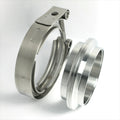 Stainless Bros 2.25in Stainless Steel V-Band Assembly (2 Flanges & 1 Clamp)