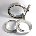 Stainless Bros 2.25in Stainless Steel V-Band Assembly (2 Flanges & 1 Clamp)