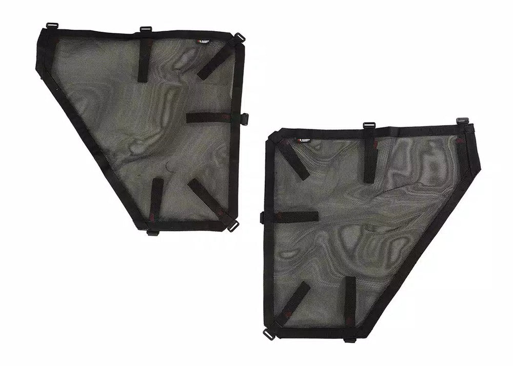 ~(1 lbs. 11X6X4)~ Fortis Tube Door Covers Rear Set Black 07-18 Jeep Wrangler JKU