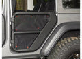 ~(1 lbs. 11X6X4)~ Fortis Tube Door Covers Rear Set Black 07-18 Jeep Wrangler JKU