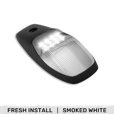 Dodge 19-23 RAM Heavy-Duty 2500 3500 (1-Piece Single Cab Light) Smoked Cab Roof Light Lens with 2-Way Forward Rear Facing White ULTRA High-Power LEDs - 1-Piece Single Cab Light ONLY