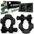 Rhino USA 8T Super Shackle 2-Pack (Matte Black)