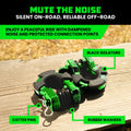 Rhino USA 8T Super Shackle 2-Pack (Green)