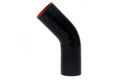 HPS Performance 2.5 ID High Temp 4-ply Reinforced Silicone 45 Degree Elbow Coupler Hose Black (63mm ID)