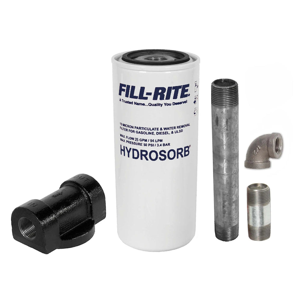 3/4 OUTLET HYDROSORB FILTER KIT INCL FILTER HEAD CANISTER 10 MICRON 3/4 X 5 GAL NIPPLE