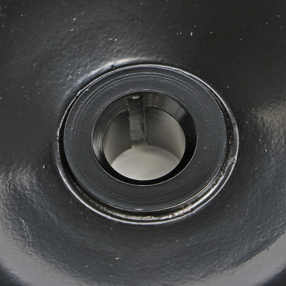 6784 GM STEEL POWER STEERING PULLEY SINGLE VGROOVE 53/4IN DIA 5/8IN SHAFT W/ KEYWAY BLACK