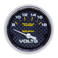 Autometer Marine Carbon Fiber 2-1/16in 18V Electric Voltmeter Gauge