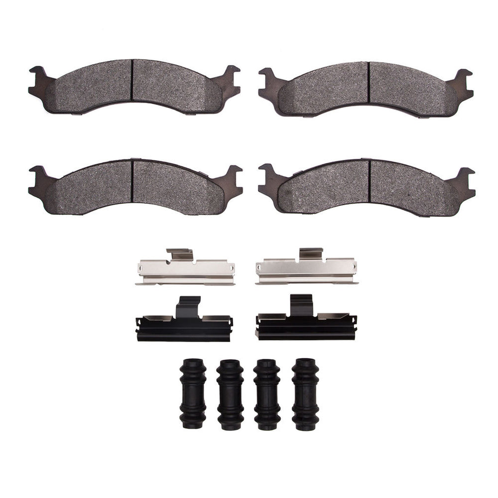 R1 98-03 Dodge B200 / B200 Van / B250 Front Ceramic Pads & Hardware Kit