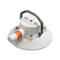 SeaSucker 4.5in. SeaSucker w/Flat-Top Stainless Steel D-Ring - White