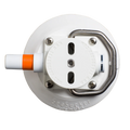 SeaSucker 4.5in. SeaSucker w/Flat-Top Stainless Steel D-Ring - White