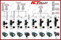 Fuel Injector Spacer 8pc Set LS1 LS6