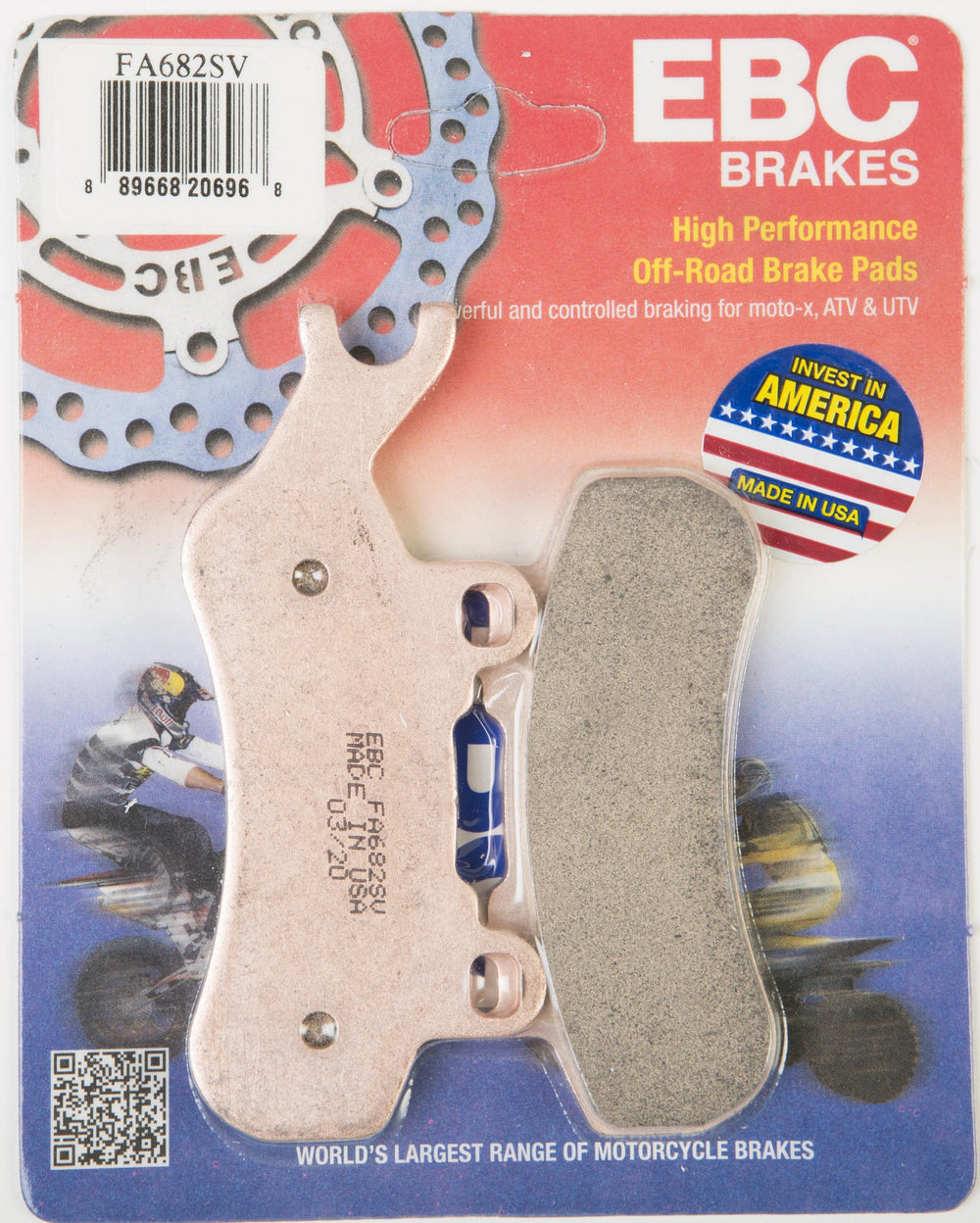 EBC 22-23 Can Am Commander 700 EFI/DPS/XT Front Left SV Series Brake Pads