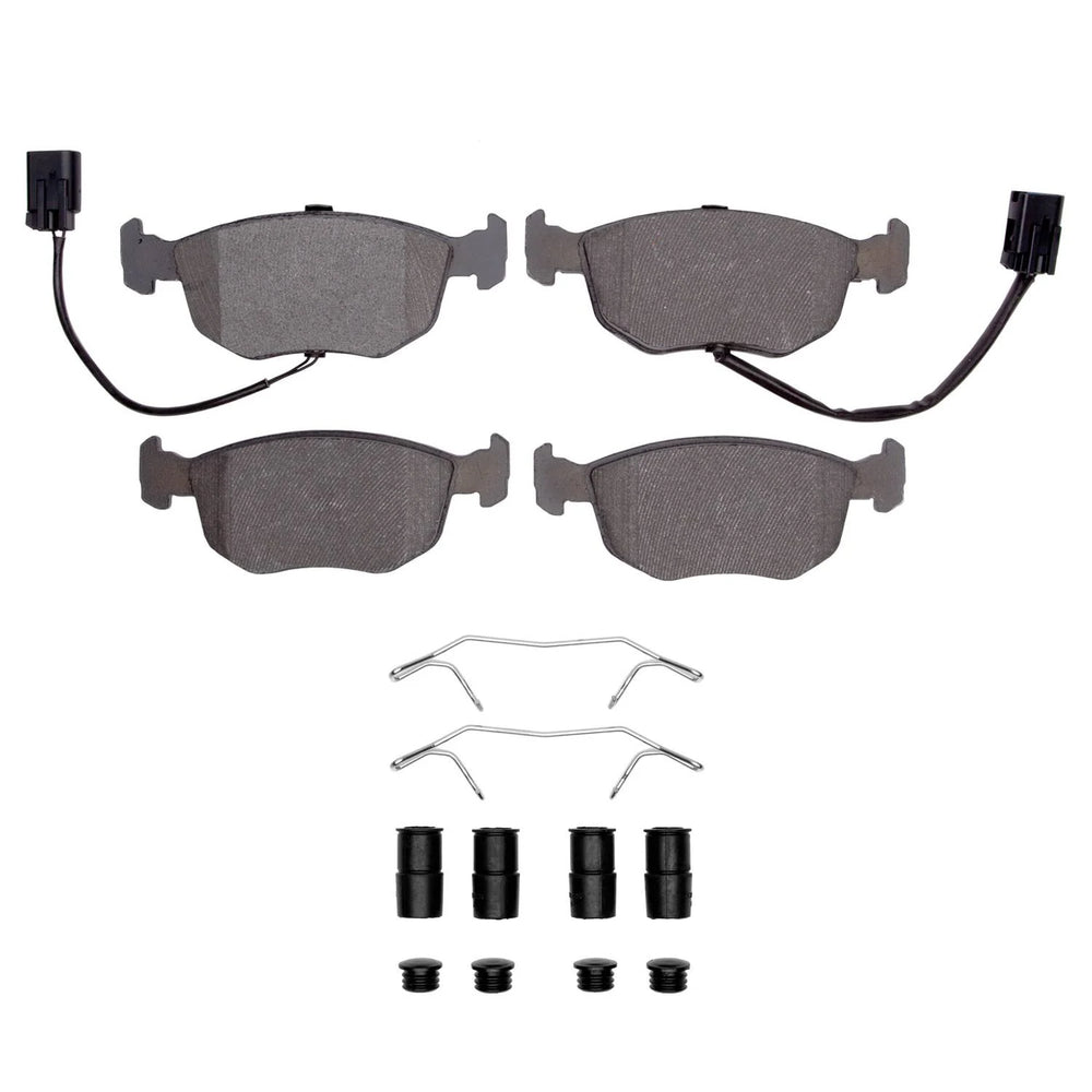 R1 99-00 Ford Contour Front Ceramic Brake Pads and Hardware Kit