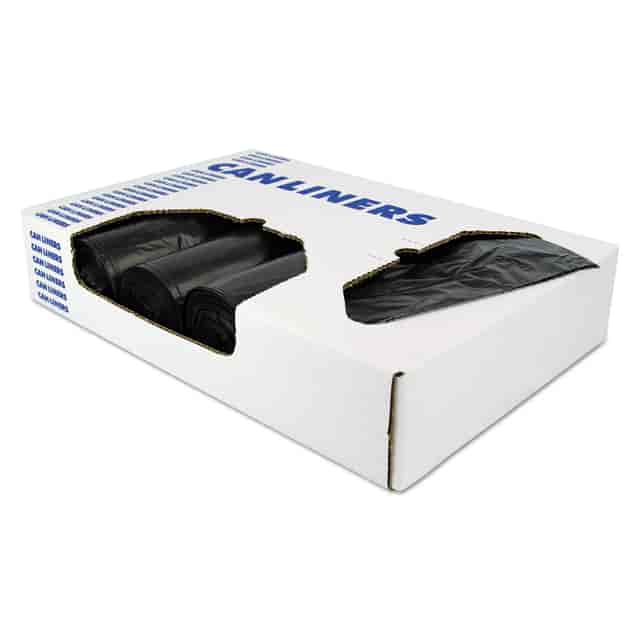 LINER BLACK 38X60 150CT 60 GAL HDPE ROLL 22MIC