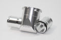 HOSE FILLER INLINE COOLANT 1.25IN/1.25IN MALE HOSE BARB SATIN ALUM