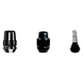 WHEEL INSTALLATION KITS WITH GORILLA LOCKS ACORN BULGE (13/16IN HEX) 1/2IN BLACK CHROME