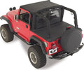 California Brief Soft Top for 1997-2006 Jeep Wrangler TJ, Black Diamond, Windshield Channel Required (sold separately) Rampage