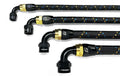 GReddy 9 ft. AN06 Nylon Braided Hose- (Black/Gold/Blue)