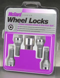 McGard Wheel Lock Bolt Set - 4pk. (Cone Seat) M12X1.25 / 19mm Hex / 25.6mm Shank Length - Chrome