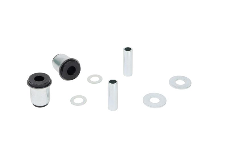 Control arm - lower inner bushing 2 Shell Bushings 2 Tubes 4 Washers Install Guide Grease