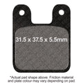 EBC Polini Mini Motos Square shape 2 pin type Front Left FA-SFA-X Brake Pads