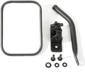 Rugged Ridge 97-18 Jeep Wrangler Textured Black Rectangluar Quick Release Mirror