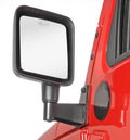 Mirror Relocation Bracket Kit, Black; 07-18 Jeep Wrangler JK