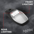 Dodge 19-23 RAM Heavy-Duty 2500 3500 (1-Piece Single Cab Light) Clear Cab Roof Light Lens with 2-Way Forward Rear Facing White ULTRA High-Power LEDs - 1-Piece Single Cab Light ONLY