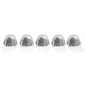 ~(1 lbs. 6X5X4)~ Ford 99-16 Superduty (5-Piece Set) Clear Cab Roof Light Lenses Only and Amber Xenon Bulbs
