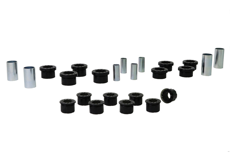 Control arm - upper and lower bushing 16 Bushings 8 Tubes Grease