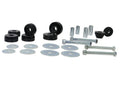 Body mount - bushings 8 Bushings 4 Tubes 8 Washers 4 Nuts 4 Bolts Grease