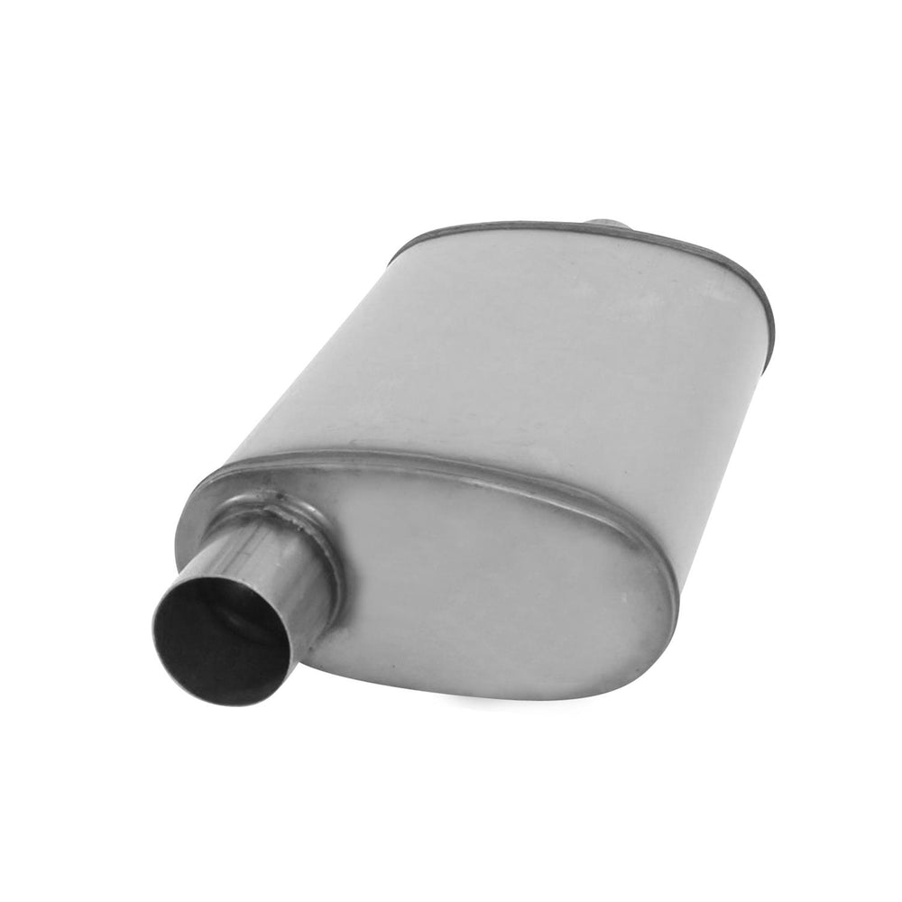 MUFFLER XLERATOR OVAL 2.5IN ID/OD O/C 20IN OAL SS