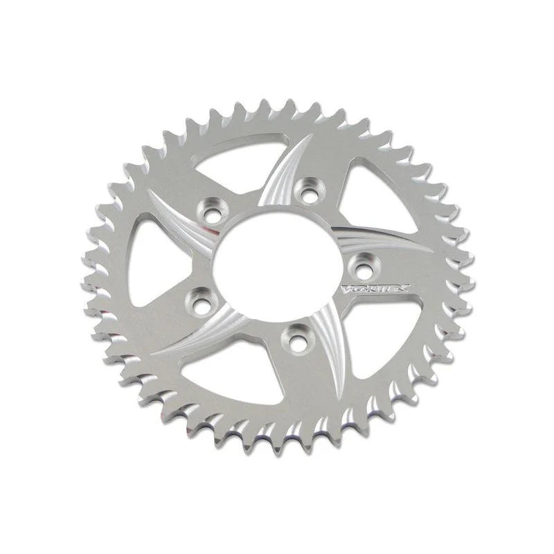 Vortex Racing Aluminum Rear Sprocket 520 44 Tooth- Silver